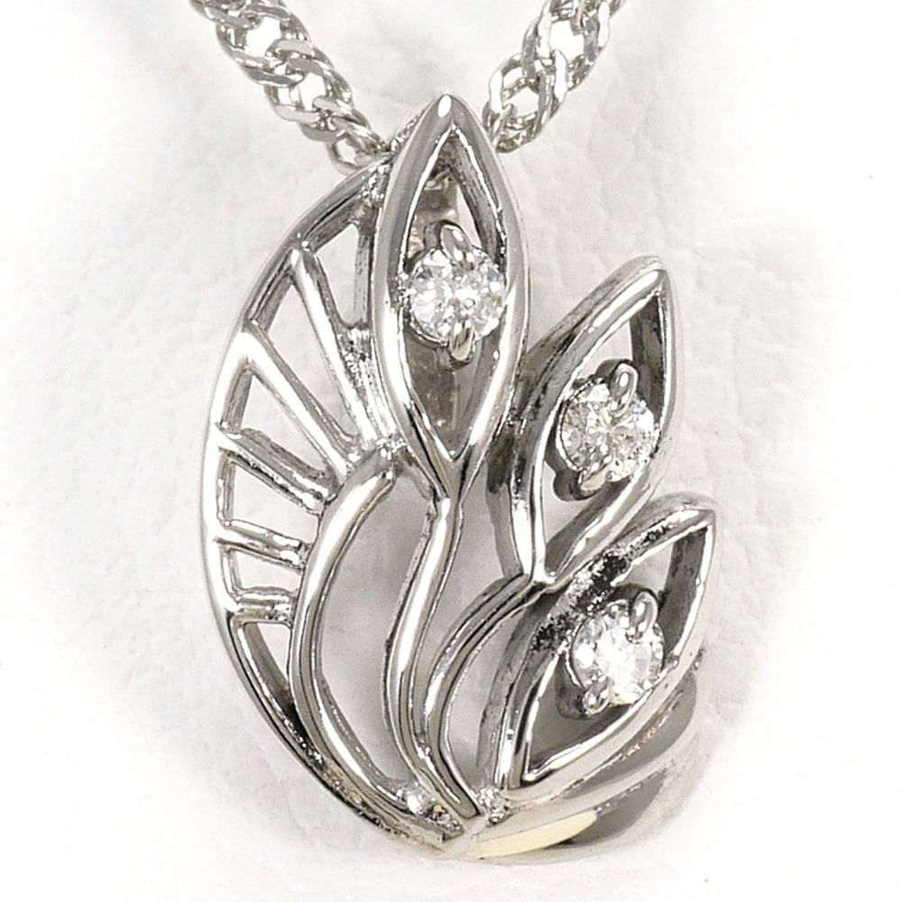 VINTAGE Silver Diamond Necklace